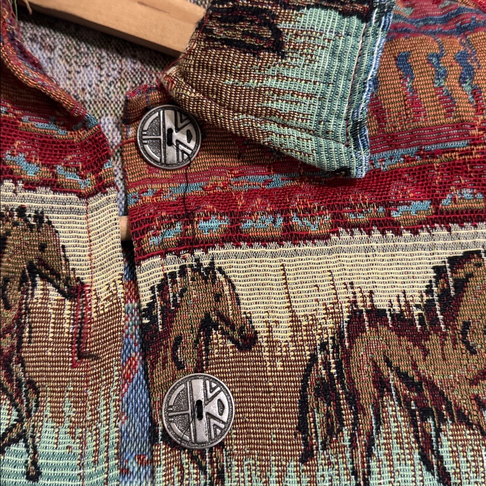 Jane Ashley Multicolor Patterned Jacket - image 4